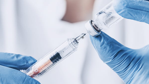 Steroid injection administered to reduce joint inflammation and pain